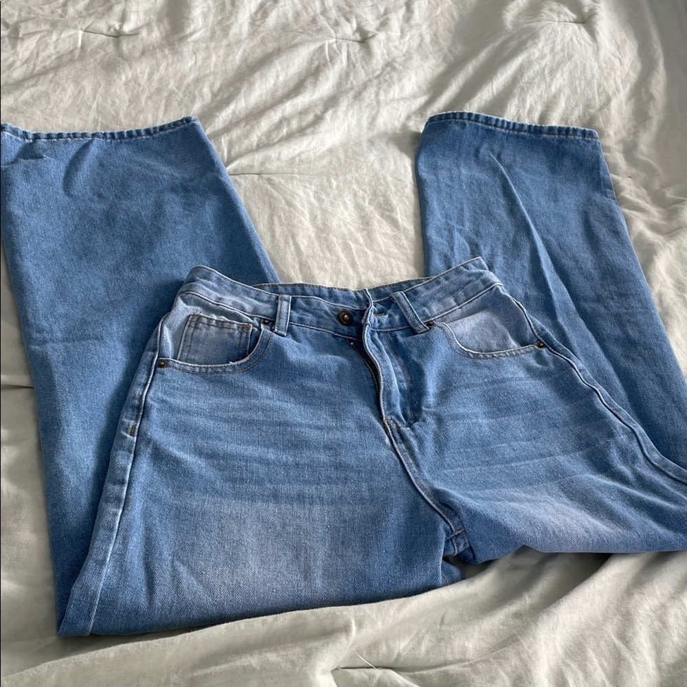 SHEIN Blue Boot Cut Jeans